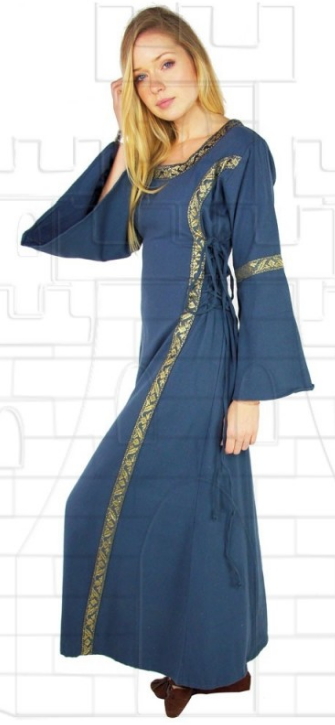 Vestido medieval mujer Azul - Handicrafts from Toledo