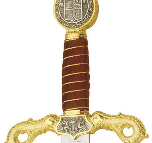 Espada de Cristobal Colón en Oro 507x478 - Catholic Kings Sword