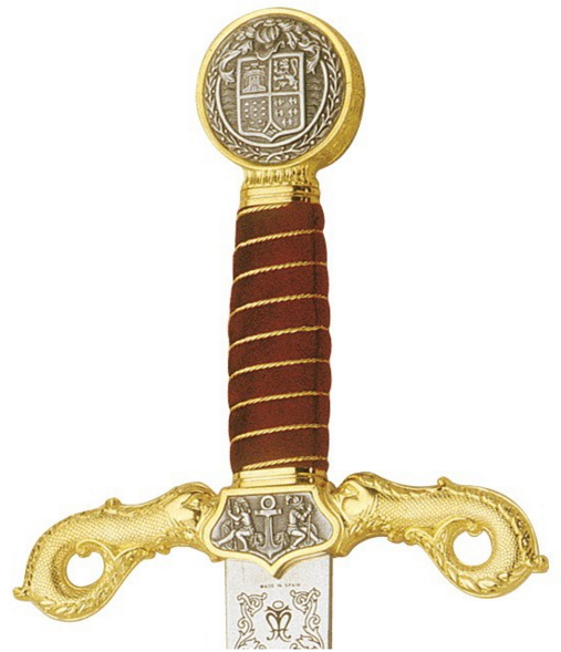 Espada de Cristobal Colón en Oro - Catholic Kings Sword