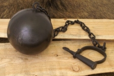 Shackle Chain And Ball - Medieval Shackles