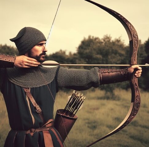 ARQUERO MEDIEVAL 485x478 - Middle Age Bows and Archers