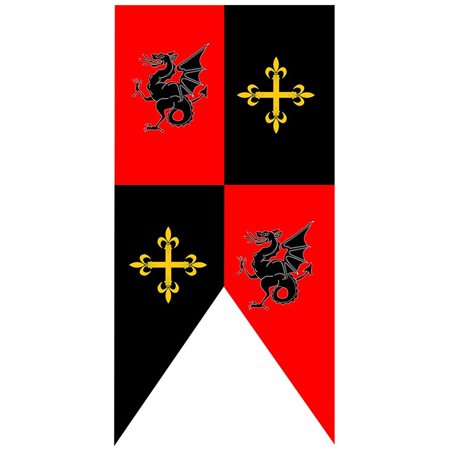 Medieval standard barracks dragons and crosses 1737829746 - Top 10 Best-Selling Medieval Flags and Banners in 2024