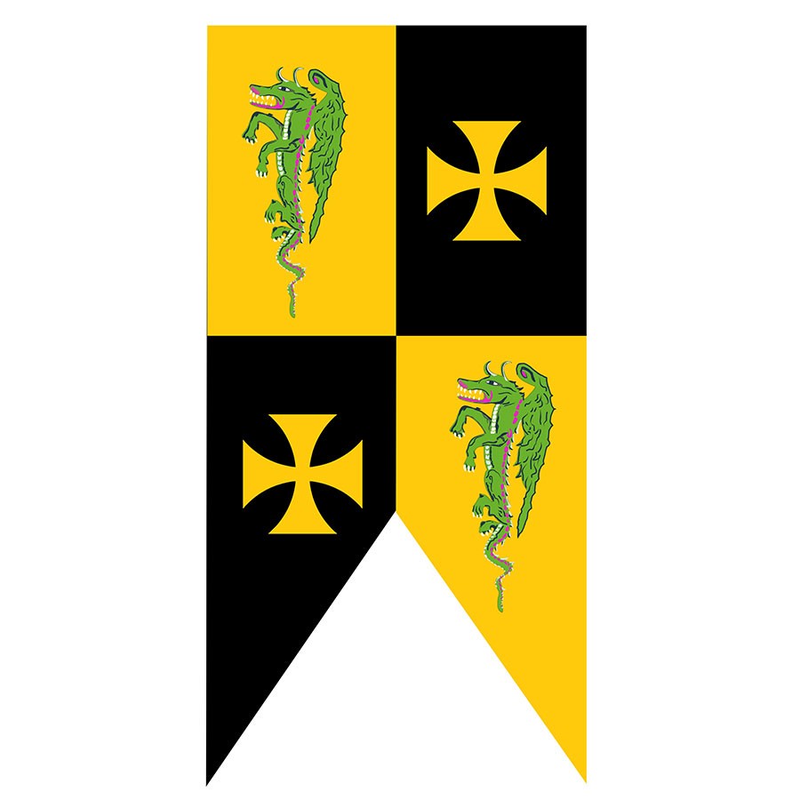 Medieval standard templar crosses with dragons 1737829759 - Top 10 Best-Selling Medieval Flags and Banners in 2024