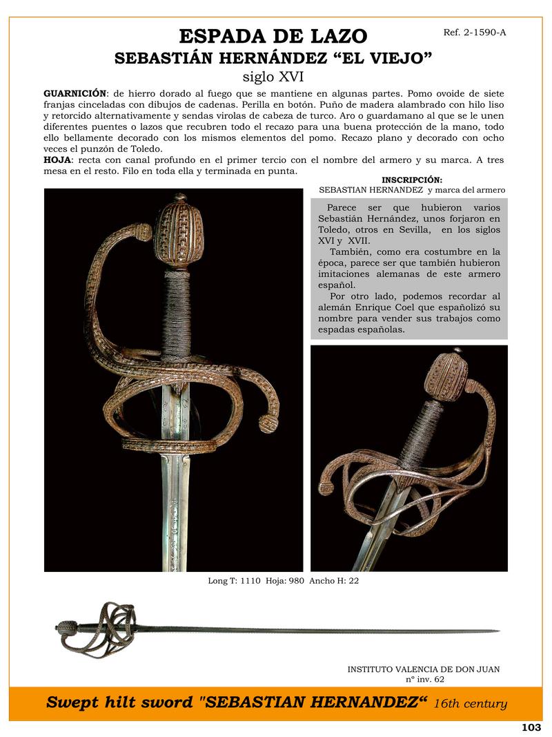 espada del lazo de sebastian hernandez siglo xvi 1740297989 - Sword of the Lasso by Sebastián Hernández, 16th Century