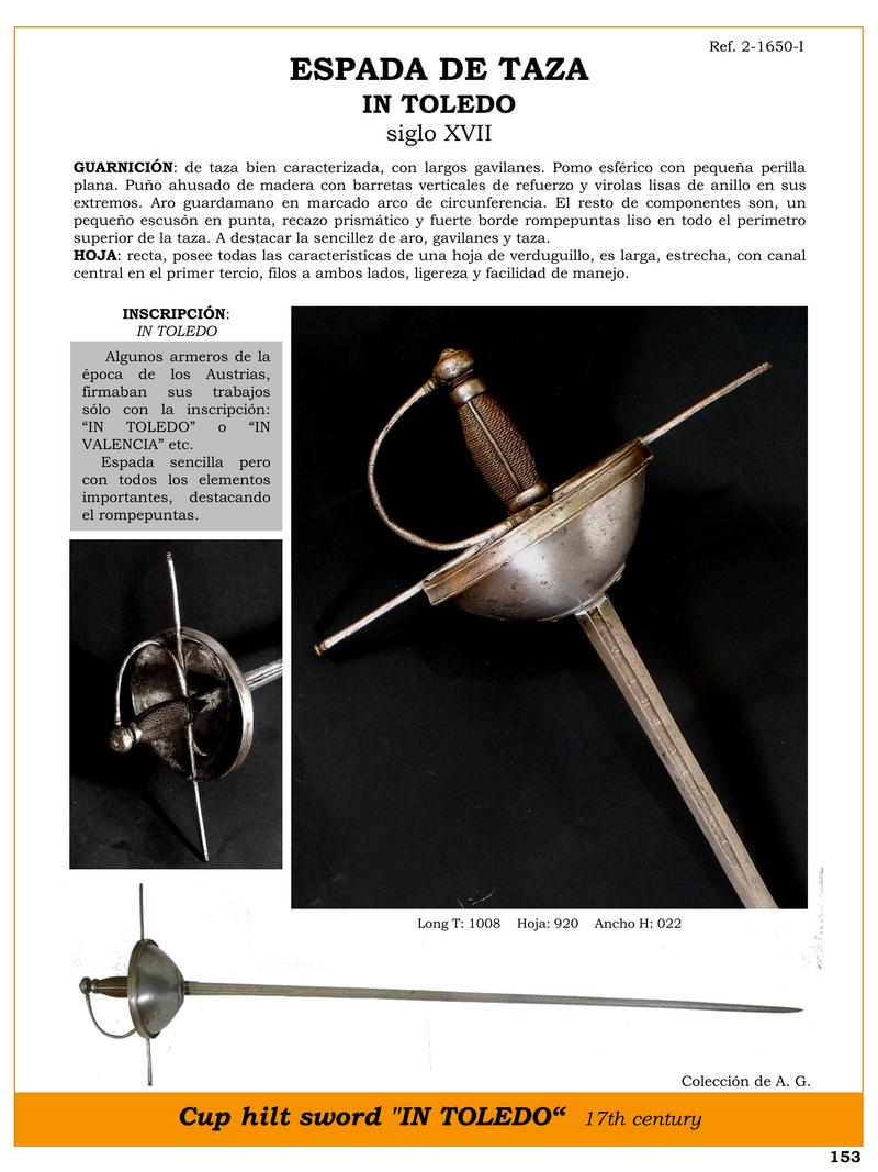 espada de taza de toledo del siglo xvii elegancia y calidad 1741410653 - 17th Century Toledo Cup Hilt Sword: Elegance and Quality