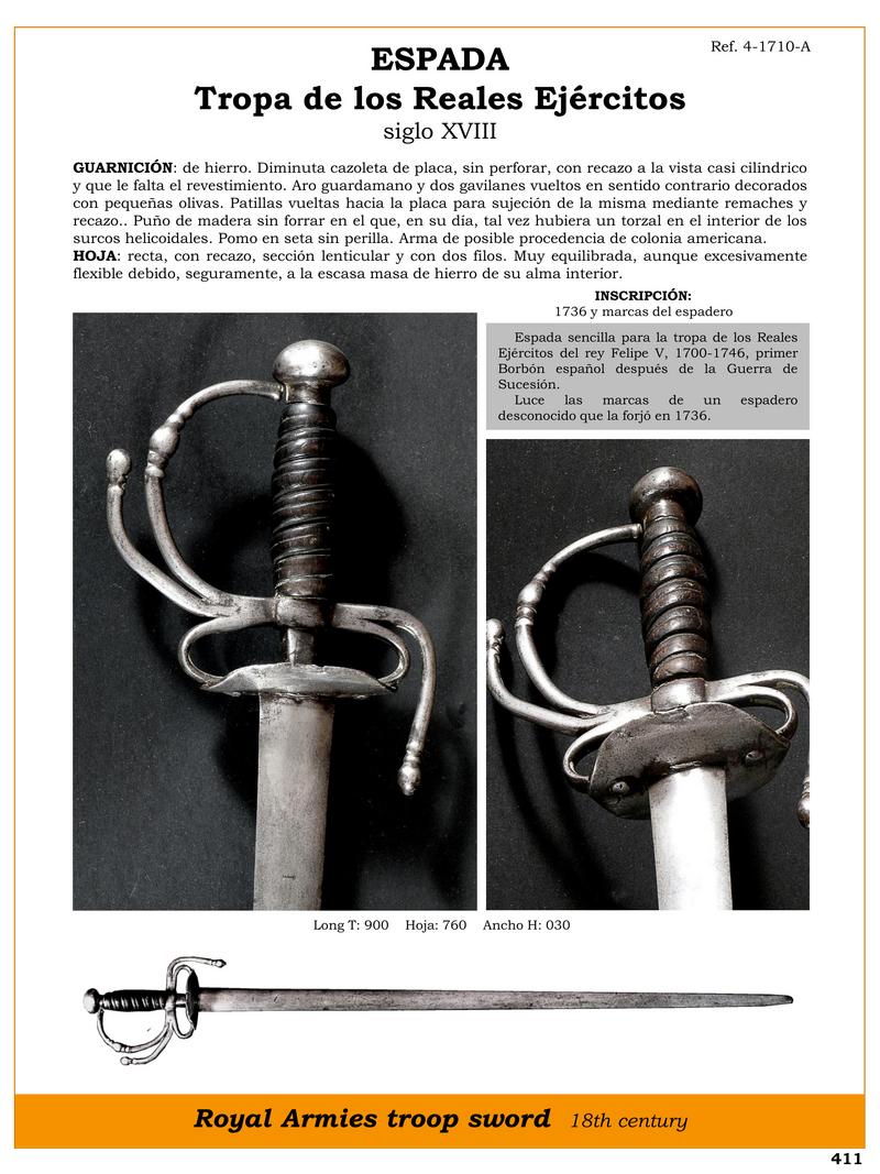 espada historica del siglo xviii tropa de los reales ejercitos 1745818093 - Historical Sword of the 18th Century: Troop of the Royal Armies