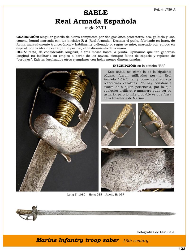 sable historico de la real armada espanola del siglo xviii 1746011425 - Historical Saber of the Royal Spanish Navy of the 18th Century