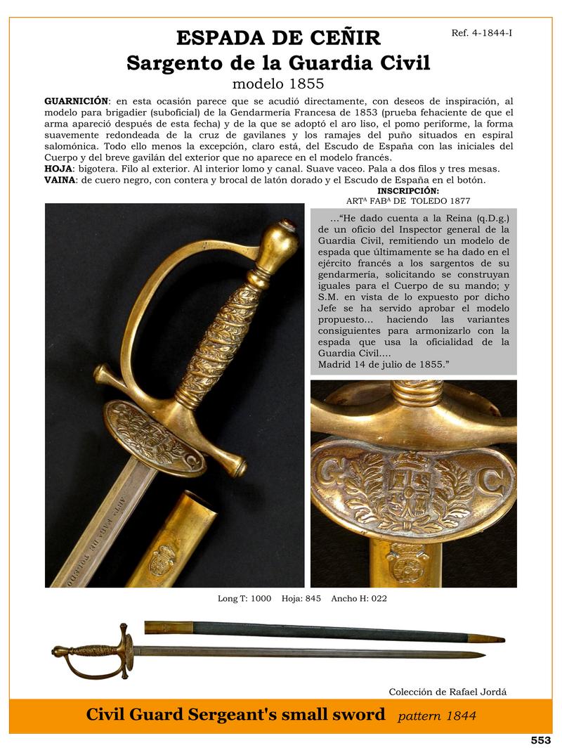 espada de ceir jpg 1748668166 1748668457 - Belt Sword: Patent and History of the Civil Guard