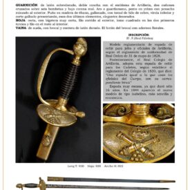 espada de cenir 1828 conoce su historia y diseno unico 1747890625 275x275 - Saber 1840: Elegance and Design for Army Generals