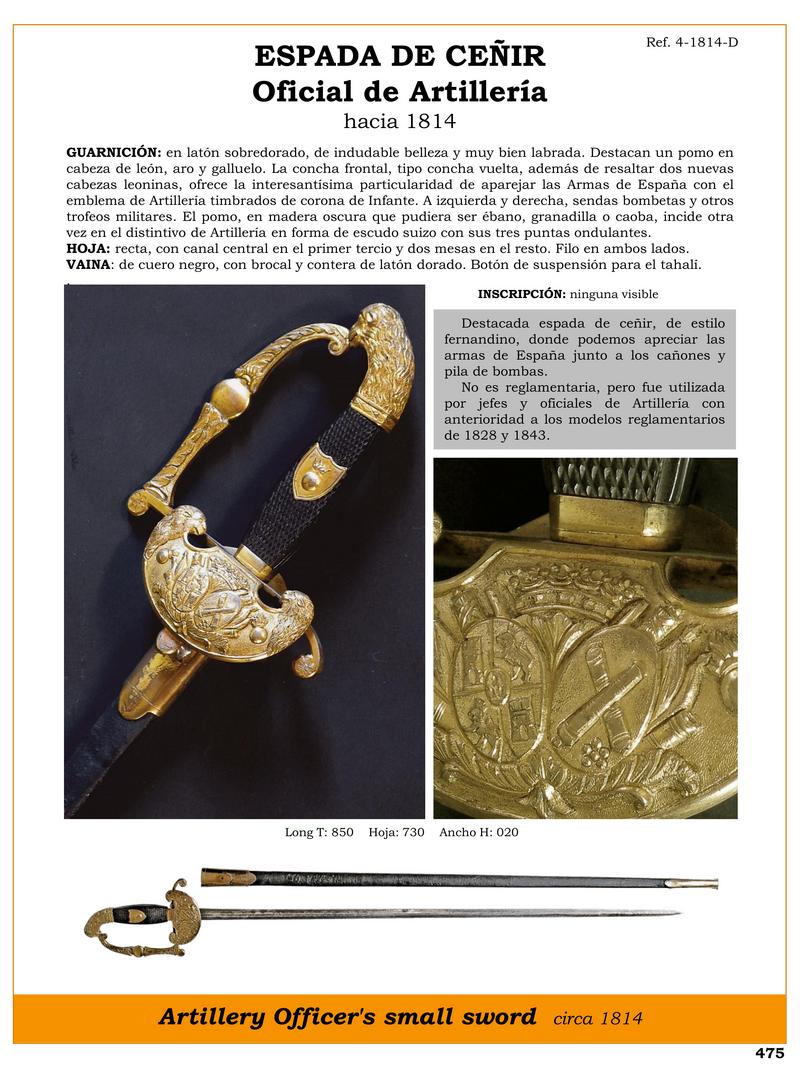 espada de cenir fernandina joyas de artilleria 1814 1747113004 - Fernandina Sword of Cincture: Artillery Gems 1814