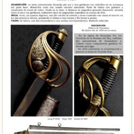 espada de montar granadero a caballo historia y valor 1747847439 275x275 - Historical Cavalry Sword: Princess María Isabel Luisa