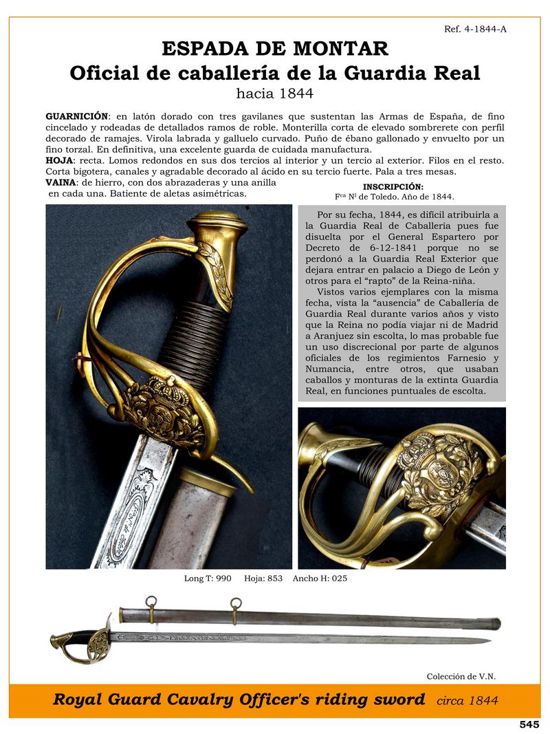 espada de montar oficial de caballera de la guardia real hacia 1844 jpg 1748538567 1748614068 - Royal Cavalry Saber: History and Design 1844