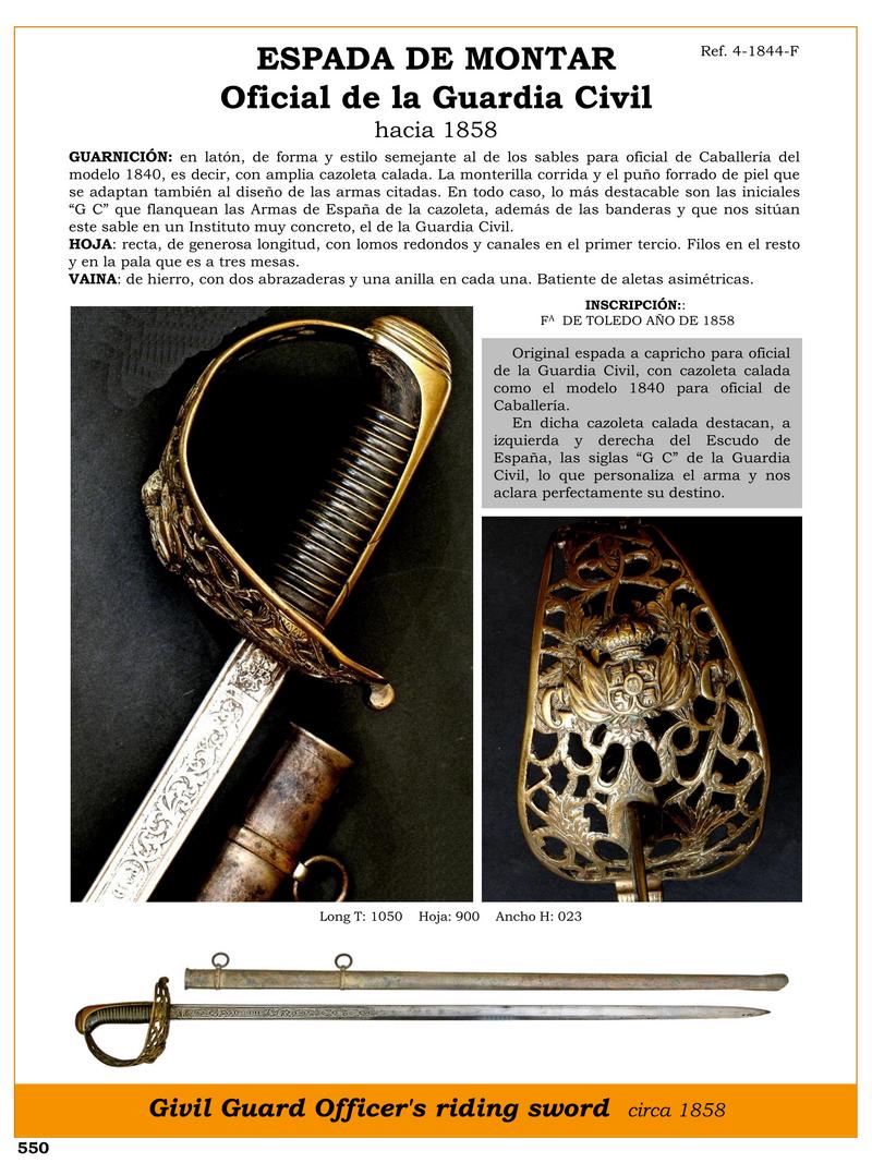 espada de montar oficial de la guardia civil hacia 1858 jpg 1748624969 1748625270 - Mounted Sword of the Civil Guard: A Historical Treasure