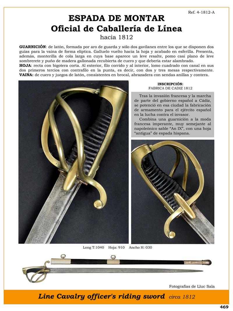 espada de montar para oficial de caballeria 1812 1746984029 - Cavalry Officer's Sword 1812