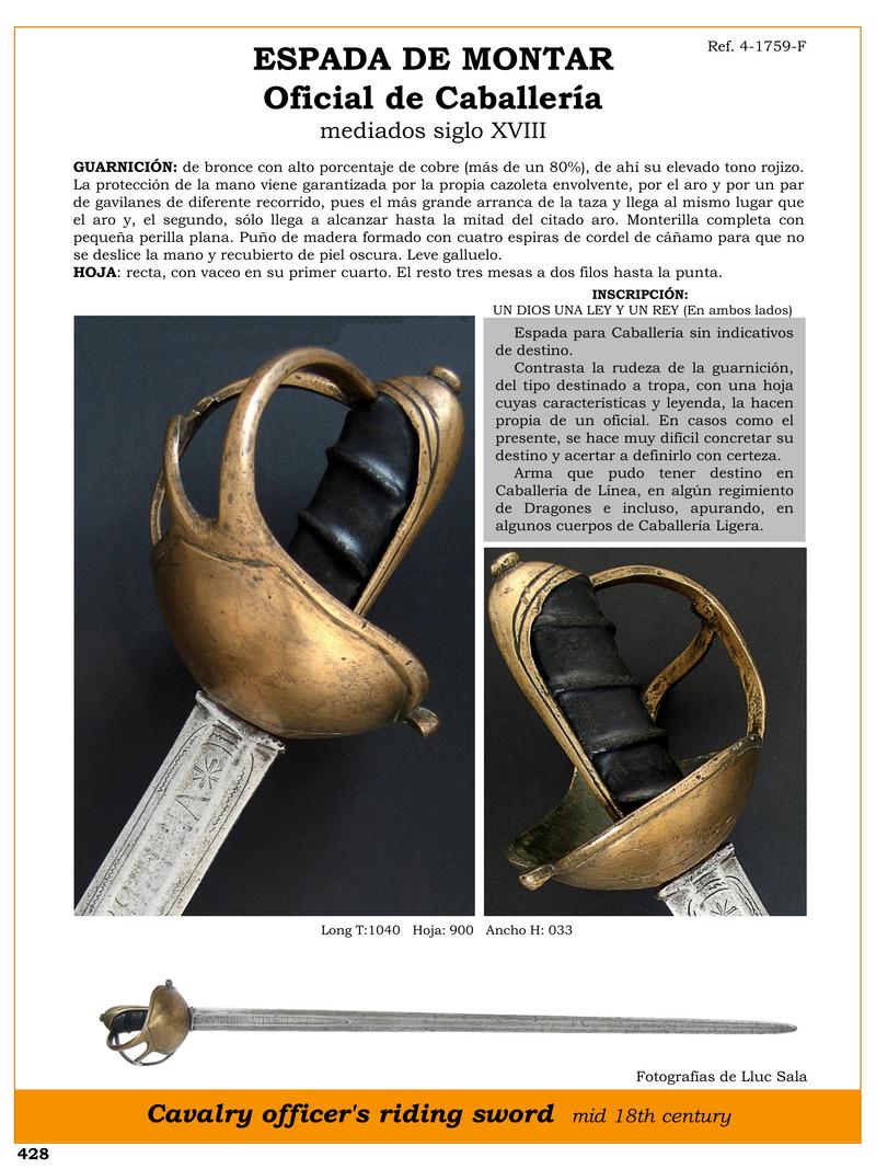 espada de montar para oficiales de caballeria del siglo xviii 1746119505 - 18th Century Cavalry Officer's Riding Sword