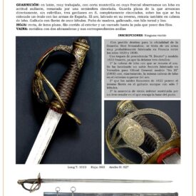 espada de montar real oficial de caballeria 1825 1747825818 275x275 - Civil Guard Cavalry Sword 1844: Design and Elegance