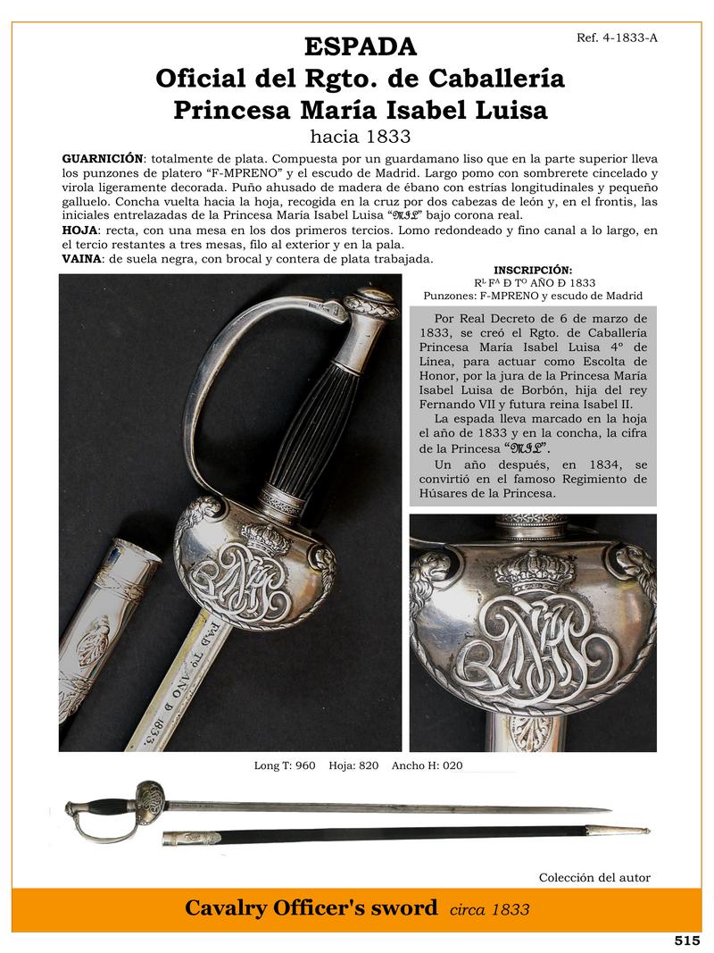 espada historica de caballeria princesa maria isabel luisa 1747977032 - Historical Cavalry Sword: Princess María Isabel Luisa