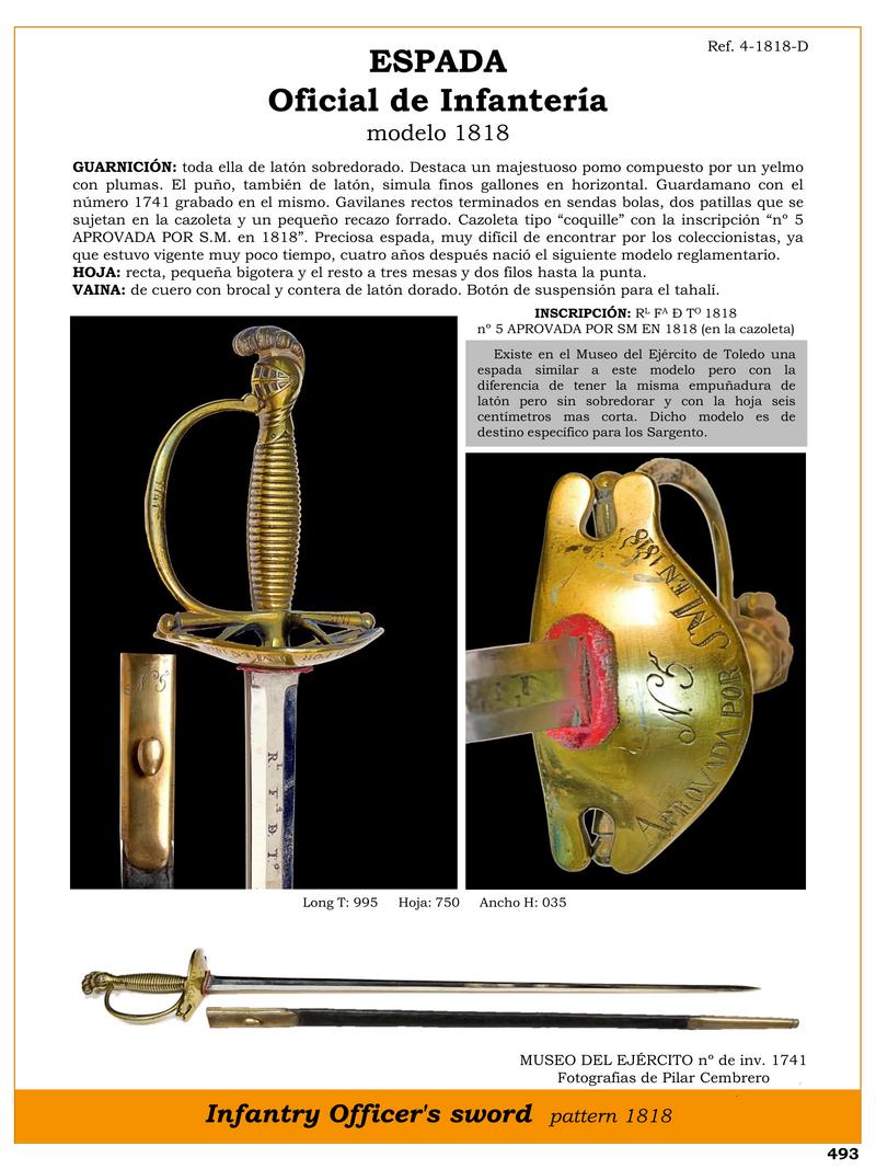 espada oficial de infanteria 1818 rara joyas de coleccion 1747501814 - Official Infantry Sword 1818: Rare Collector's Gems