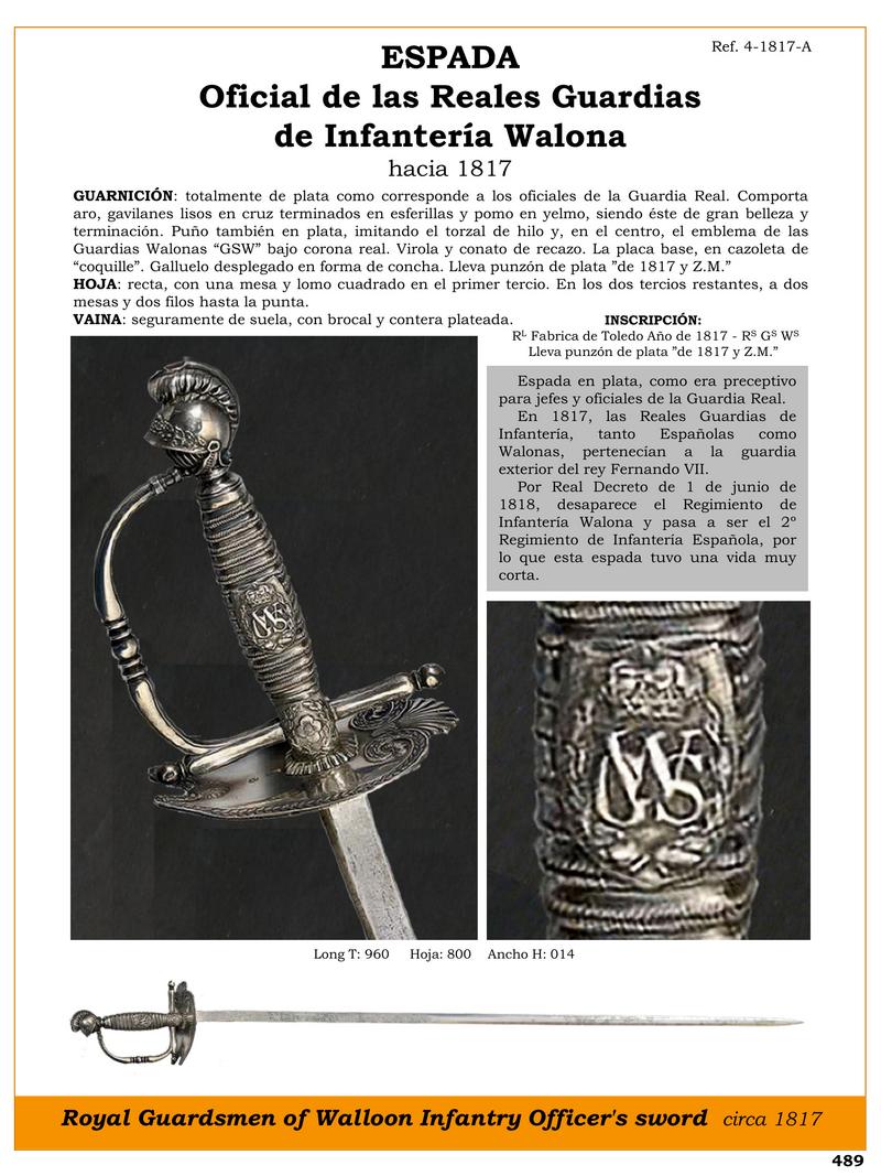 espada oficial de las reales guardias walonas de 1817 1747394371 - Official Sword of the Royal Welsh Guard of 1817