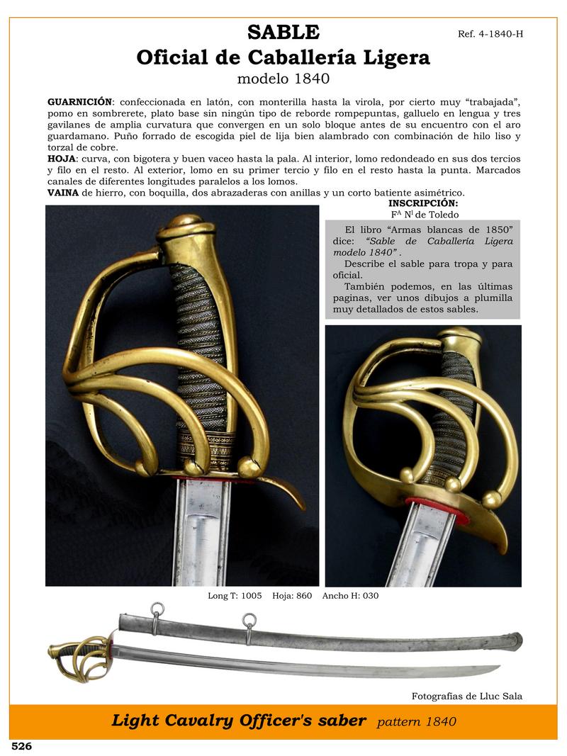 sable de caballeria ligera modelo 1840 diseno y detalles unicos 1748193019 - Light Cavalry Saber Model 1840: Unique Design and Details