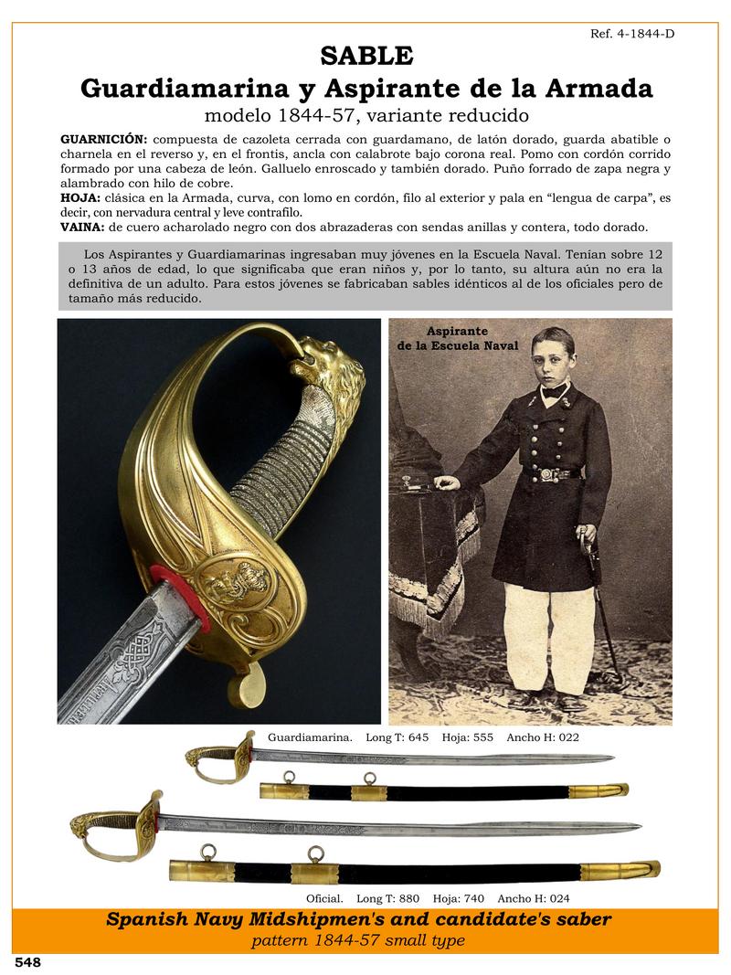 sable guardiamarina y aspirante de la armada modelo 1844 57 variante reducido jpg 1748581768 1748614280 - Midshipman Saber 1844-57: Curved and Elegant Design