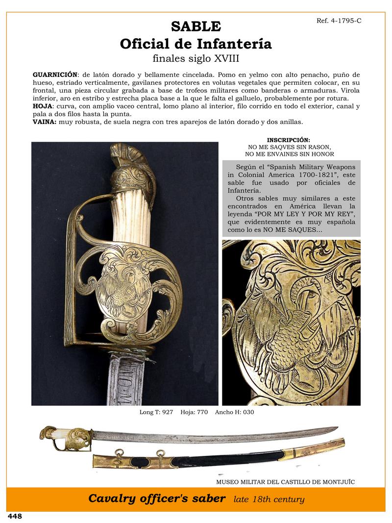 sable oficial de infanteria elegancia del siglo xviii 1746530087 - Official Infantry Sabre: Elegance of the 18th Century