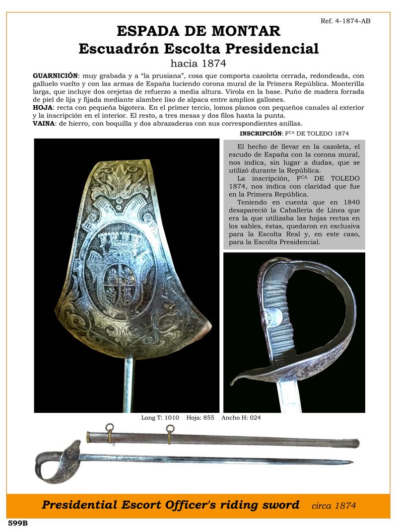 espada de montar escuadron escolta presidencial hacia 1874 jpg 1749683363 1749683651 - 1874 Presidential Escort Mounted Sword