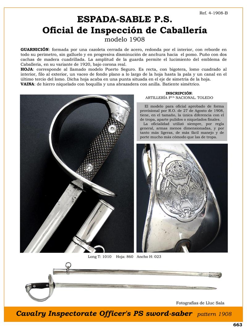 espada sable p s oficial de inspeccin de caballera modelo 1908 jpg 1751022571 1751022870 - Sword-Saber P.S. 1908: The Elegance in Cavalry Weapons