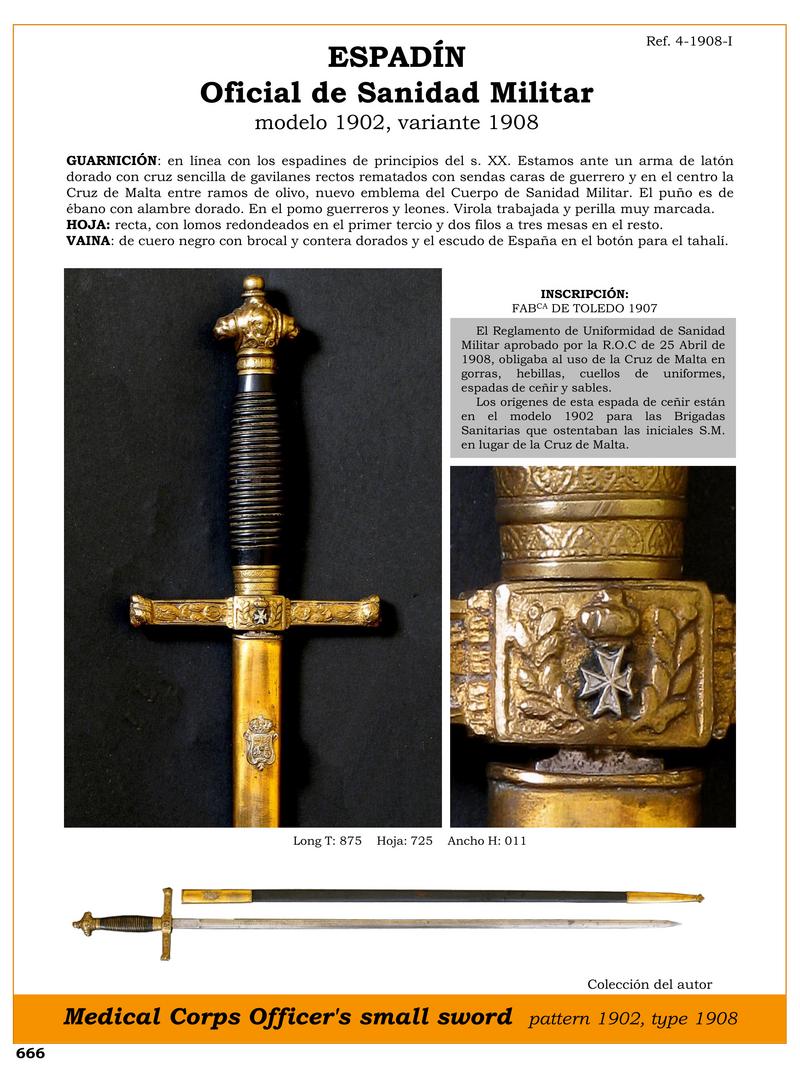 espadin jpg 1751087364 1751087647 - Military Health Official Officer's Sword: Elegant 1908 Design