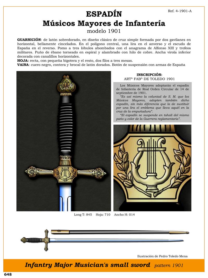 espadn msicos mayores de infantera modelo 1901 jpg 1750720163 1750720456 - Infantry Dirk 1901: Elegance and Military Tradition