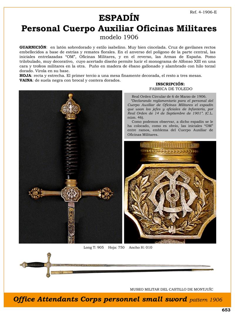 espadn personal cuerpo auxiliar oficinas militares modelo 1906 jpg 1750828168 1750828473 - Isabelino Dirk 1906: Exclusive Design for Officers
