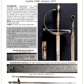 guarnicin espada oficial menor del real cuerpo de guardias alabarderos modelo 1848 variante 1875 jpg 1749726625 1749727053 275x275 - Alfonsine Sword: History and Collector's Value