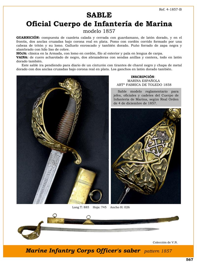 sable oficial cuerpo de infantera de marina modelo 1857 jpg 1748970570 1748992477 - Marine Infantry Saber: Design and Tradition 1857