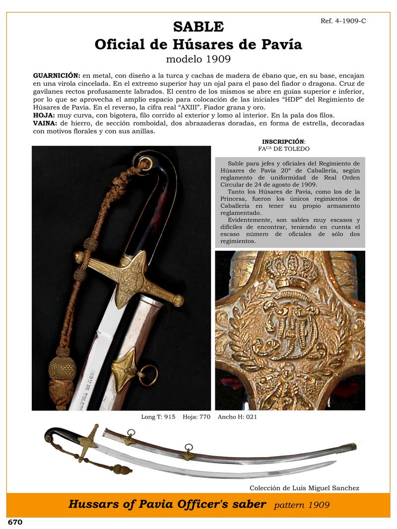 sable oficial de hsares de pava modelo 1909 ref 4 1909 c jpg 1751152168 1751152448 - 1909 Pavia Hussar Saber: A Historic and Rare Jewel