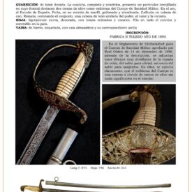 sable oficial de sanidad militar modelo 1886 jpg 1750201770 1750202059 275x275 - Mining Engineers Sword: Elegance and Tradition 1886