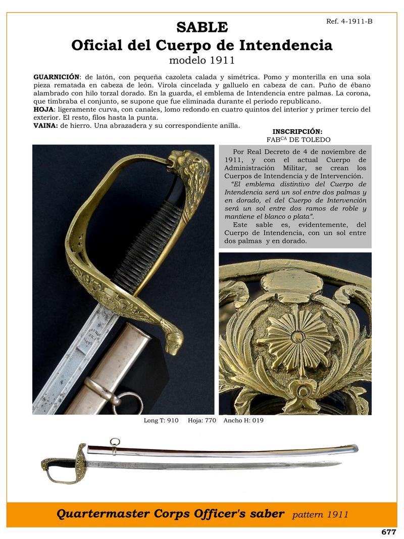 sable oficial del cuerpo de intendencia modelo 1911 jpg 1751303368 1751303661 - Official Quartermaster Saber 1911: Elegance and Distinction