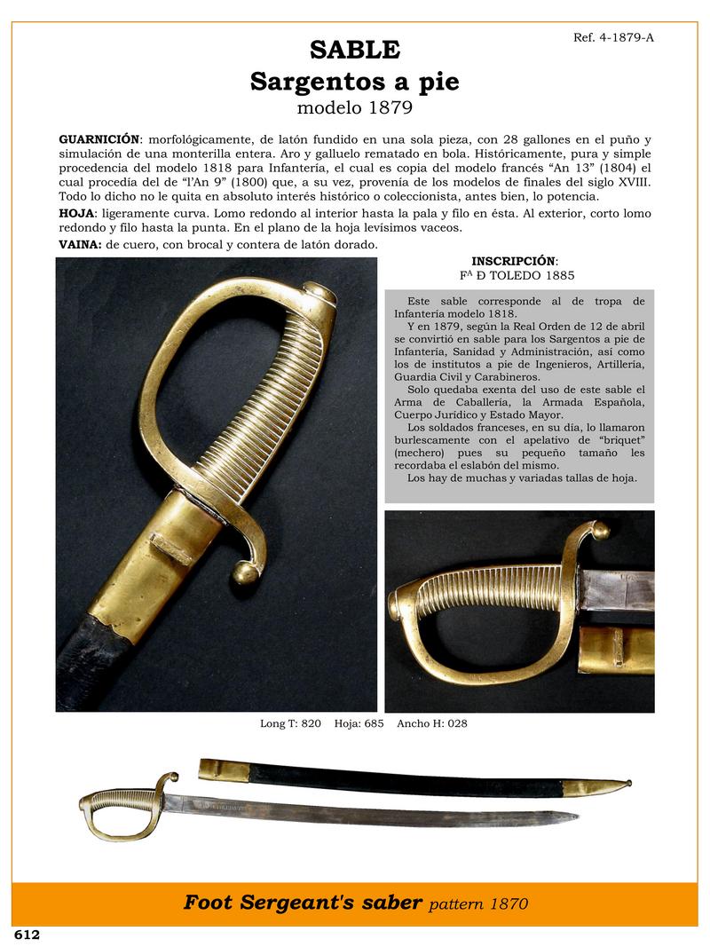sable sargentos a pie modelo 1879 jpg 1749964163 1749964869 - Discover the Non-Commissioned Officers' Sword Model 1879