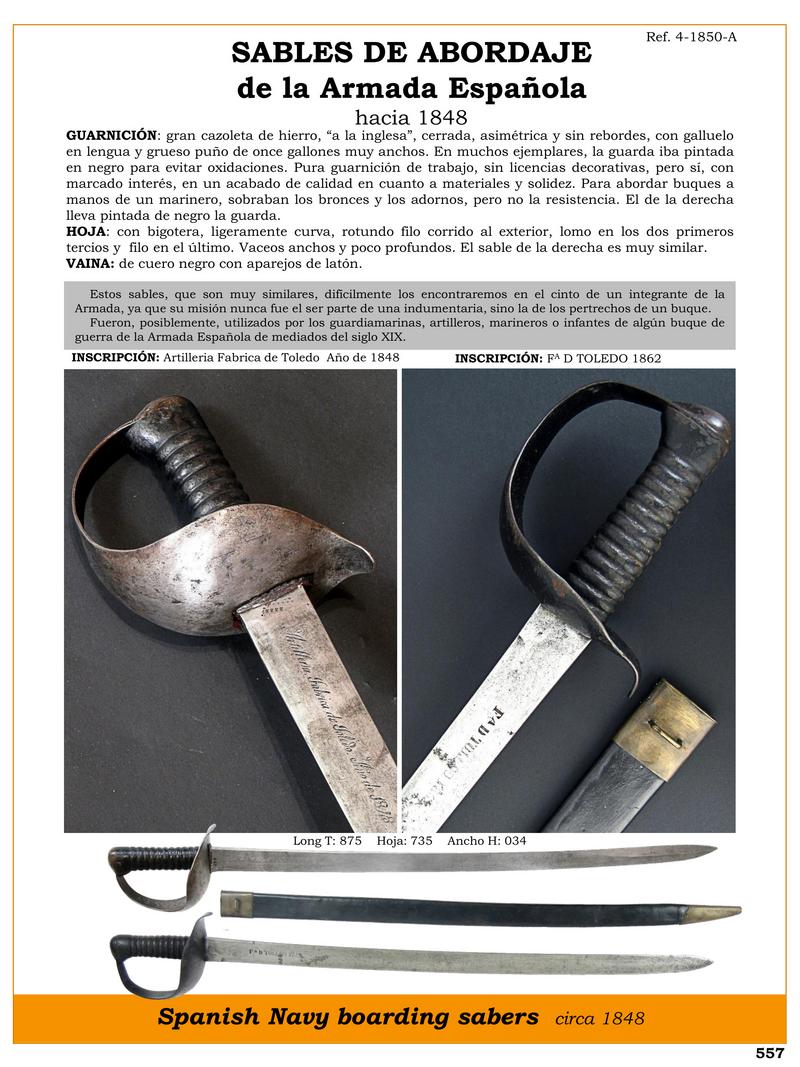 sables de abordaje de la armada espaola hacia 1848 jpg 1748754567 1748757468 - Boarding Sabers of the Spanish Navy: Quality and Durability