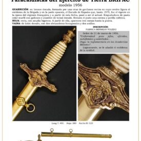 daga oficiales suboficiales y asimilados paracaidistas del ejrcito de tierra bripac modelo 1956 jpg 1752318570 1752319192 275x275 - Discover the Non-Commissioned Officers' Sword Model 1879