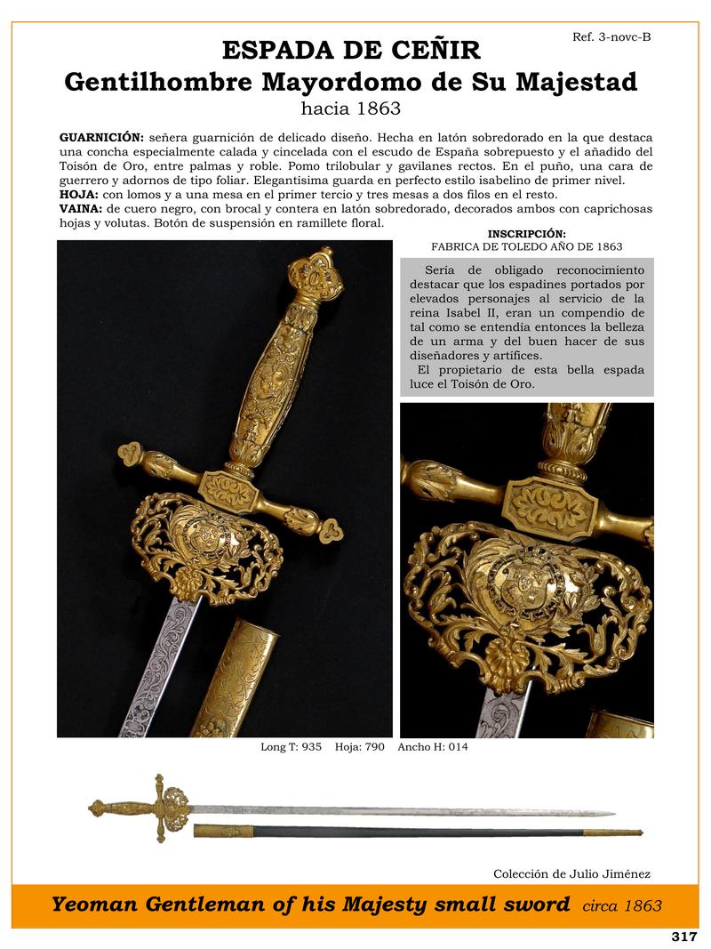 espada de ceir jpg 1753873770 1753874369 - Elegant 19th Century Dress Sword with Golden Fleece