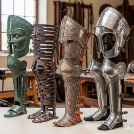 greek roman viking and medieval greaves the evolution of leg protection 275x275 - Eighteenth Century Cavalry Swords: History and Style