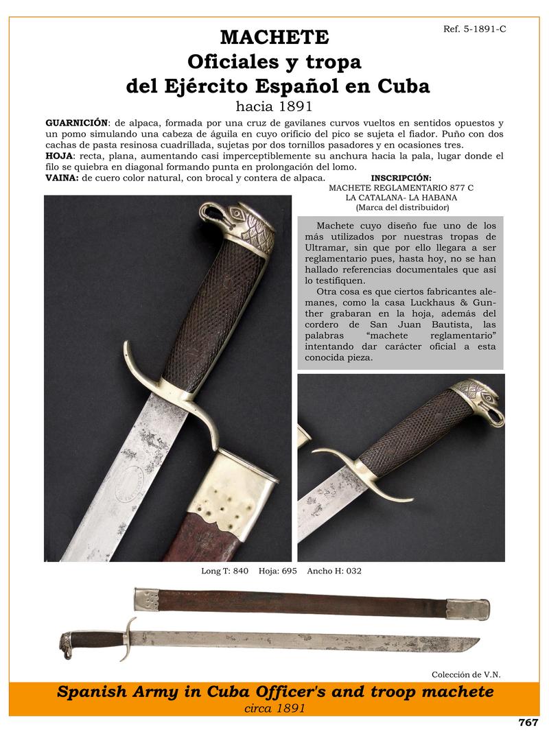 machete jpg 1753204167 1753204785 - Historical Machete of the Spanish Army in Cuba: Design and Curiosities