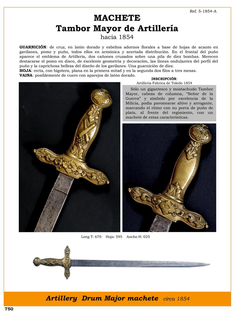machete tambor mayor de artillera jpg 1752836966 1752837824 - Magnificent Machete for Artillery Drum Major 1854