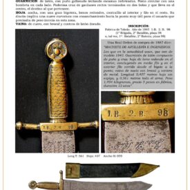 machete tropa de artillera e ingenieros modelo 1843 jpg 1752642571 1752643184 275x275 - Discover The Fascinating Model 1843 Infantry Machete