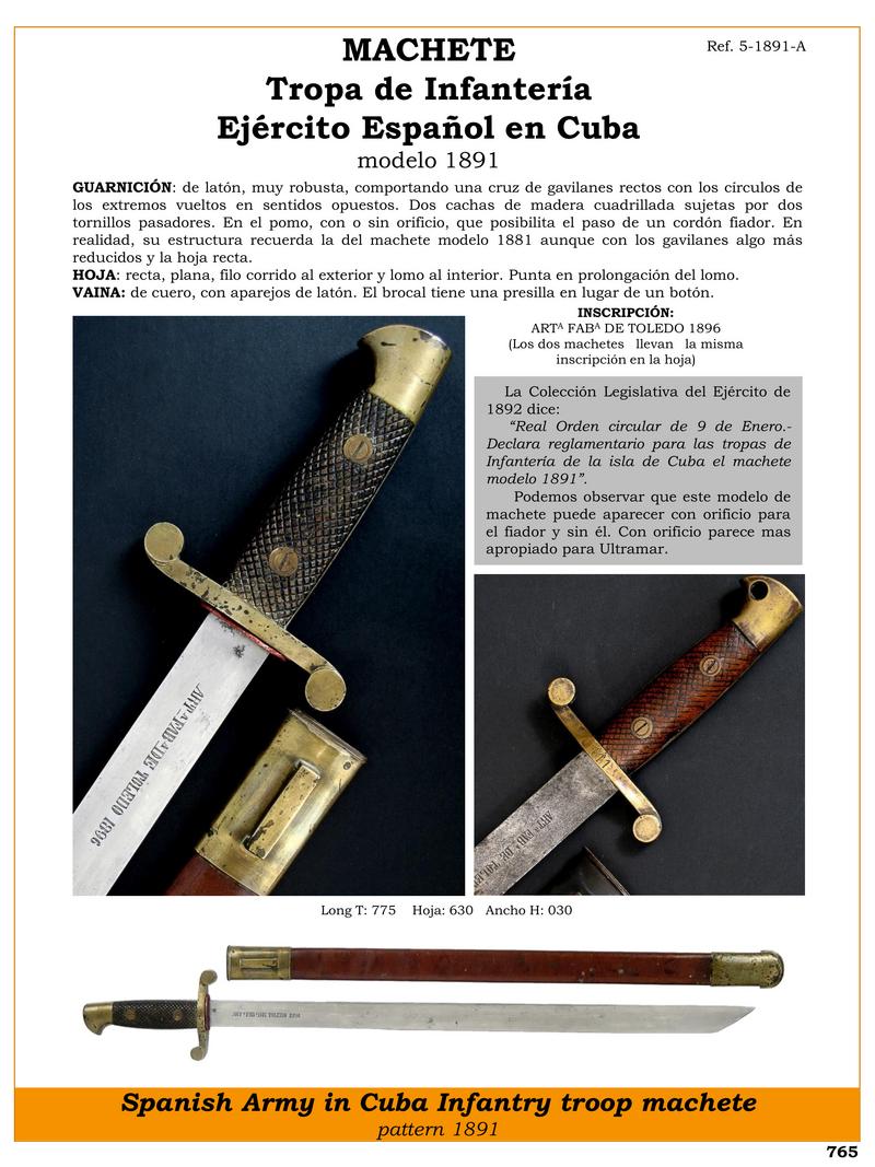 machete tropa de infantera ejrcito espaol en cuba modelo 1891 jpg 1753160967 1753161572 - Machete Model 1891: The Icon of the Spanish Army in Cuba