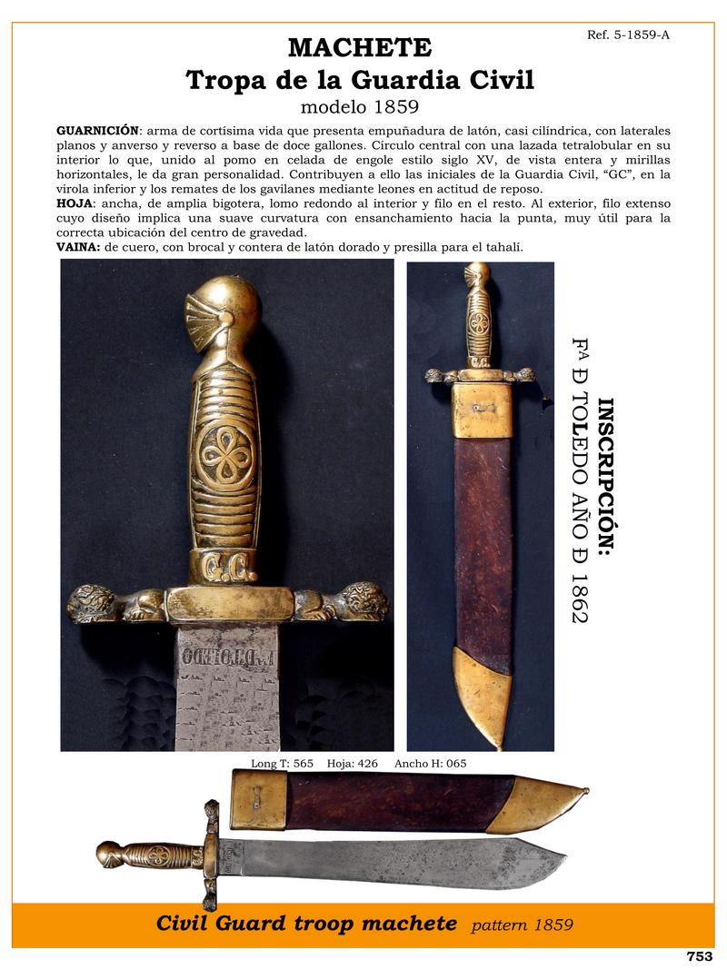 machete tropa de la guardia civil modelo 1859 jpg 1752901766 1752902380 - Civil Guard Machete Model 1859: A Historical Treasure