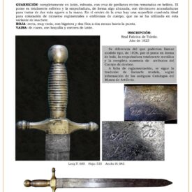 machete tropa de zapadores modelo 1826 jpg 1752556165 1752556786 275x275 - Infantry Wearer Machete: A Jewel from 1843