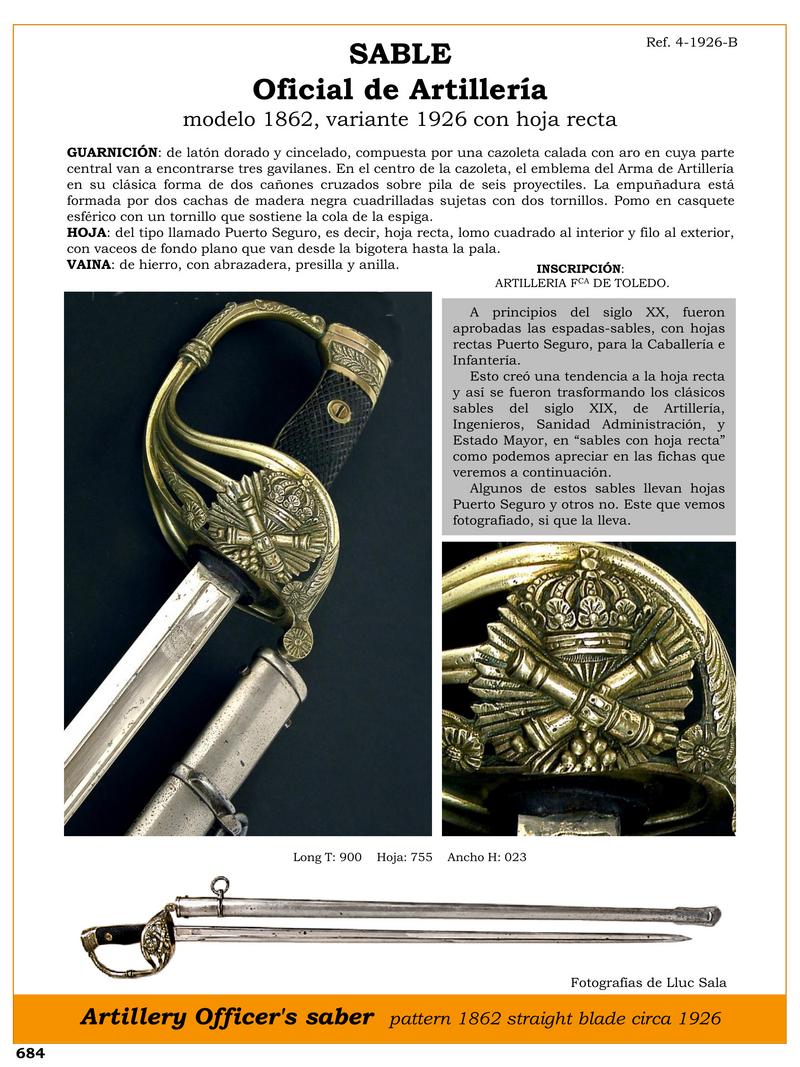 sable oficial de artillera modelo 1862 variante 1926 con hoja recta jpg 1751454567 1751454889 - Artillery Saber: The Striking 1862 Model With Straight Blade