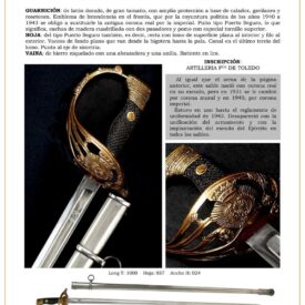sable oficial de intendencia a caballo modelo 1911 variante 1940 con hoja recta jpg 1751951369 1751951671 275x275 - 1943 Army General's Saber: Exquisite and Unique Design