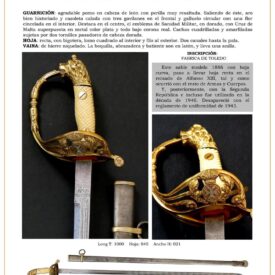 sable oficial de sanidad militar modelo 1886 variante 1926 con hoja recta jpg 1751627365 1751627789 275x275 - Cincture Sword for Medical Officers: Exclusive Design